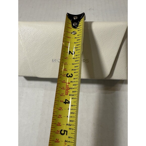 Michael Kors MK Cream White Sunglasses Case Shell Large, Pouch & Cleaning Cloth - Picture 6 of 12